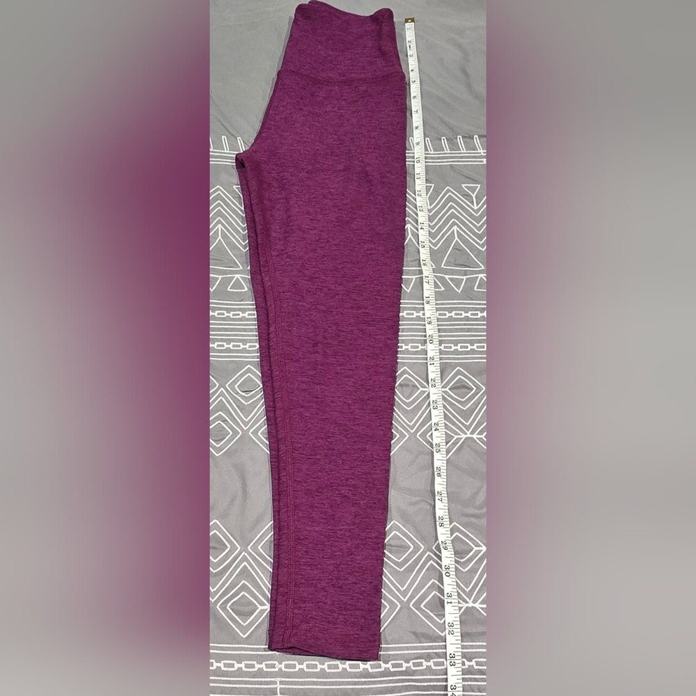 Beyond Yoga High Waisted Leggings In Heather Magenta Size Small - Picture 2 of 8